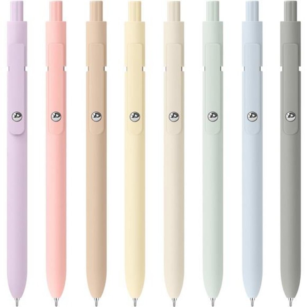 Aesthetic Fine Point 0.5mm Smooth Writing Japanese Gel Pen, 8 Pieces‎ Morandi
